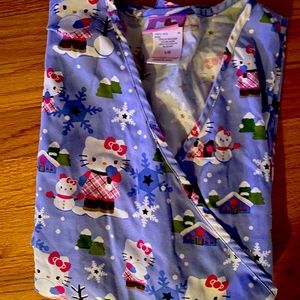 Hello kitty size large scrub top